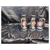 MINI ELECTRIC LANTERNS / STRING OF 3  / NEW