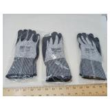 NEW 3 PAIR PRO-SAFE XL GRIPPY GLOVES