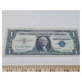 U S $1 CURRENCY / SILVER CERTIFICATE