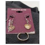 STERLING SILVER EARRINGS SAVANT + BABY RING