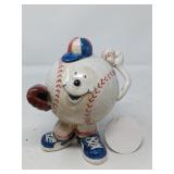CERAMIC BASEBALL BANK