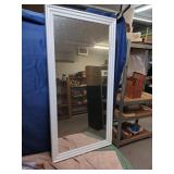 WOOD FRAMED MIRROR / 21' X 41