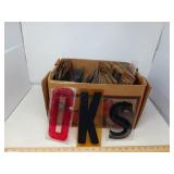 PLASTIC LETTERS & NUMBERS LOT- VINTAGE ADVERTISING