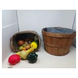 VINTAGE WOVEN BASKETS / 2 PCS / PLUS