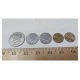 U S COIN LOT / 5 COINS