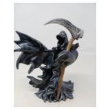 GOTHIC GRIM REAPER WIND SWEPT CLOAK STATUE