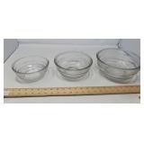 'BEEHIVE' DESIGN NESTING MIXING BOWLS / 3 PCS