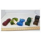 COLLECTIBLE VINTAGE AVON DECANTERS / 5 PCS