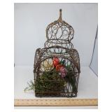 DECORATIVE METAL BIRD CAGE 10'SQ X 19'