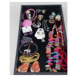 COLORFUL BEADS & MISC JEWELRY ITEMS