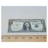 U S CURRENCY / SILVER CERTIFICATE $1