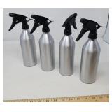 ALUMINUM SPRAY BOTTLES / NEW / 4 PCS