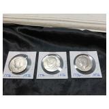 BICENTENNIAL KENNEDY HALF DOLLAR COINS / 3 PCS
