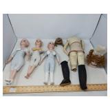VINTAGE DOLLS + PIECES FOR DOLL MAKERS