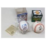 2 COLLECTABLE BASEBALLS IN ORIGINAL BOX