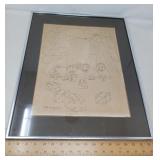 LINE DRAWING FRAMED ART