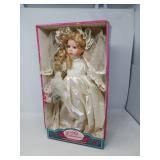 VINTAGE FINE BISQUE PORCELAIN BRIDE DOLL / NOS