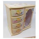 MUSICAL JEWELRY BOX W/ BALLERINA / 90's VINTAGE