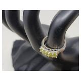 ,925 SILVER RING W/ STONES / SIZE 81/4 / JEWELRY