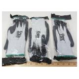 PRO CUT SAFETY WORK GLOVES / 3 PRS