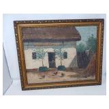VERY VINTAGE WALL ART / FARM SCENE