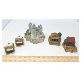 5 MODEL BUILDINGS INCL/ LILLIPUT LANE CASTLE
