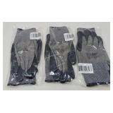 NEW 3 PAIR GRIPPY WORK GLOVES XL