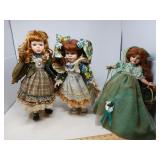 3 VINTAGE DOLLS