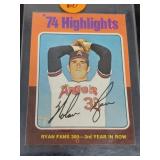 1974 TOPPS NOLAN RYAN BASEBALL CARD