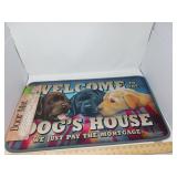 NEW / DOOR MAT / 'WELCOME TO THE DOGS HOUSE'
