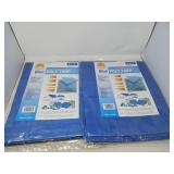 NEW 2 BLUE POLY TARPS 6' X 10' LOST WOODS