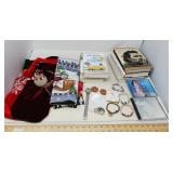 BOOKS, CDS, HOLIDAY DECOR, AND JEWELRY