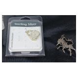 JEWELRY LOT / .925 SILVER CHARMS- UNICORN+