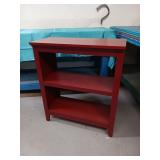 BARN RED  BOOK SHELF / WOOD GRAIN LOOK