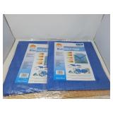 LOST WOODS BLUE POLY TARPS / 2 PCS / NEW