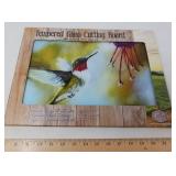 HUMMINGBIRD TEMPERED GLASS CUTTING BOARD / NEW