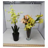 HOME DECOR  LOT / ARTIFICIAL FLORAL ARRANGEMENTS
