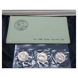US COINS 1980 SUSAN B ANTHONY DOLLARS 3 PCS