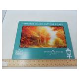 NEW GLASS CUTTING BOARD KINKADE STUDIOS 12X16