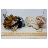 2 VINTAGE BABY DOLLS,  CERAMIC LIMBS