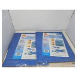 NEW / BLUE / POLY TARP  / 6'X10'  / 2 PCS
