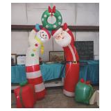 CHRISTMAS OUTDOOR  SANTA -SNOWMAN ARCH