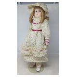 COLLECTIBLE BISQUE PORCELAIN DOLL / VINTAGE