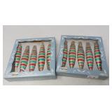 2 BOXES HOLIDAY ORNAMENTS