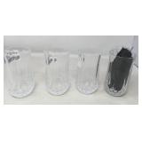 CRISTAL d'ARQUES/ LONGCHAMP TUMBLERS / 4 PCS