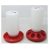 PLASTIC CHICKEN TYPE FEEDERS / 2 PCS