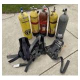 Scuba Oxygen Tanks, Tank Backpacks