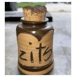 Ceramic jar with cork