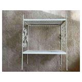 White Metal Bookshelf