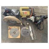 Circular Saw, Jigsaw, Drill